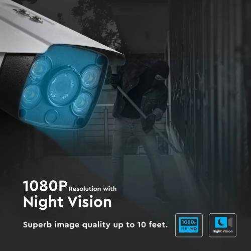 Camera de interior/exterior full color 2MP, V-TAC