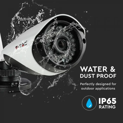 Set camere de interior/exterior full color 2MP, V-TAC