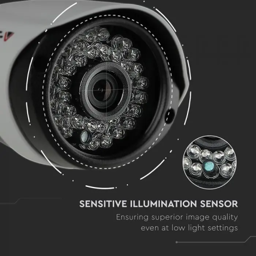 Set camere de interior/exterior full color 2MP, V-TAC