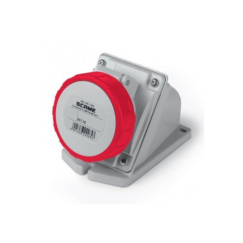 Priza Industriala aplicata 3P+N+E 32A IP67 inclinata, Scame