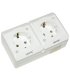 Priza dubla PT alb 16A, Hepol