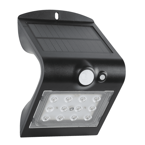 Aplica solara LED cu senzor 1.5W neagra, Eglo