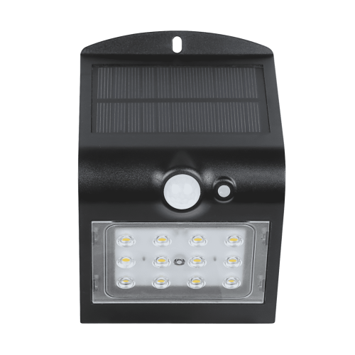 Aplica solara LED cu senzor 1.5W neagra, Eglo