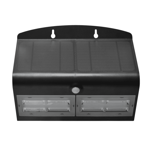 Aplica solara LED cu senzor 6.8W neagra, Hepol