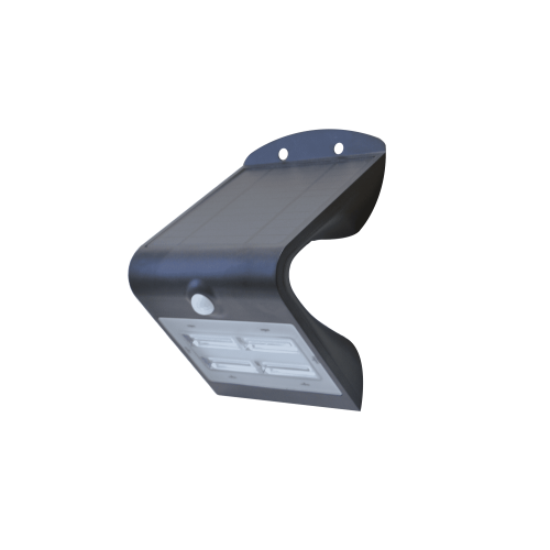 Aplica solara LED cu senzor 3.2W neagra, Hepol