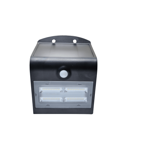 Aplica solara LED cu senzor 3.2W neagra, Hepol