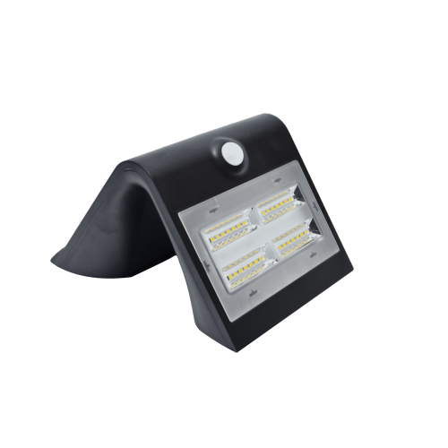 Aplica solara LED cu senzor 3.2W neagra, Hepol