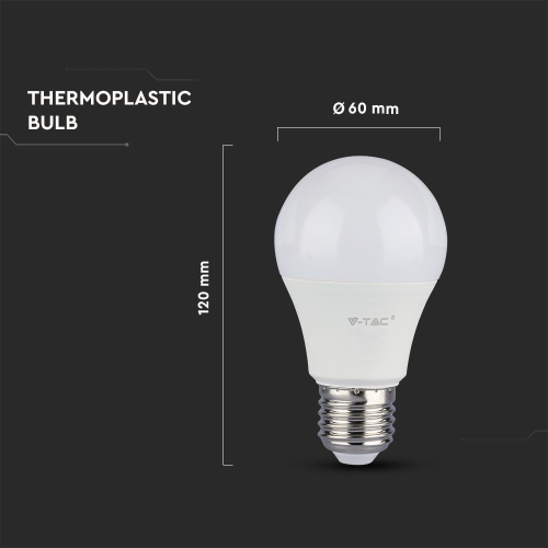 Bec LED Cip Samsung 11W E27 A60 6400K, V-TAC