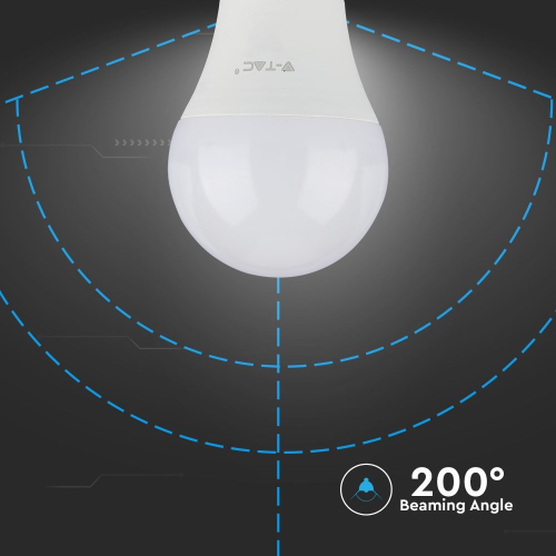 Bec LED Cip Samsung 11W E27 A60 6400K, V-TAC