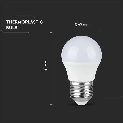 Bec LED 5.5W E27 G45 6400K, V-TAC