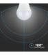 Bec LED 5.5W E27 G45 6400K, V-TAC