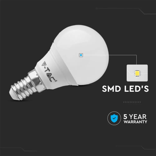 Bec LED Cip Samsung 5.5W E14 P45 6400K, V-TAC