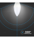Bec LED Cip Samsung 5.5W E14 lumanare 6400K, V-TAC