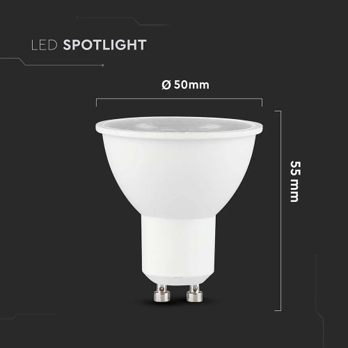 Spot LED Cip Samsung 7.5W GU10 PAR16 3000K, V-TAC