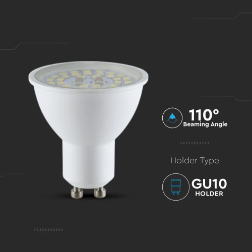 Spot LED Cip Samsung 5W GU10 PAR16 3000K, V-TAC