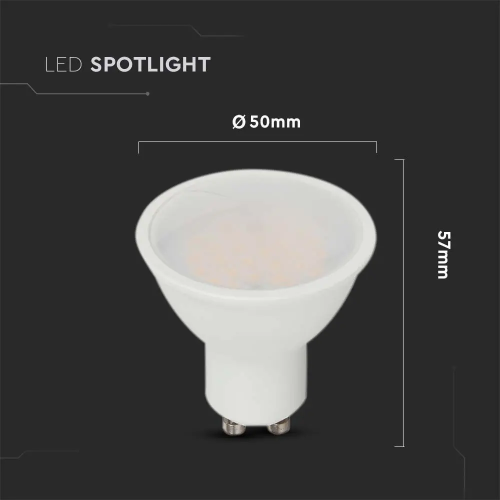 Spot LED Cip Samsung 4.5W GU10 PAR16 3000K, V-TAC