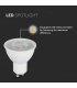 Spot LED Cip Samsung 6.5W GU10 PAR16 3000K 110°, V-TAC