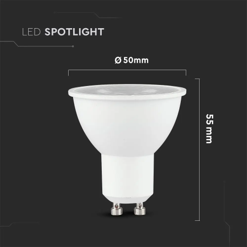 Spot LED Cip Samsung 7.5W GU10 PAR16 3000K 110°, V-TAC