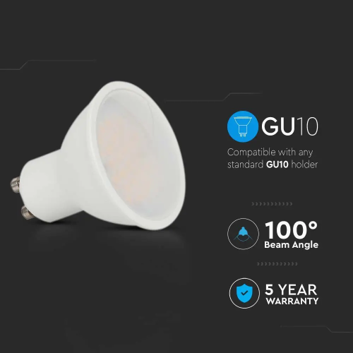 Spot LED Cip Samsung 10W GU10 PAR16 3000K, V-TAC