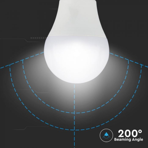 Bec LED senzor microunde 9W E27 A60 3000K, V-TAC