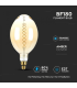 Bec LED dimabil filament dublu 8W E27 BF180 2000K, V-TAC