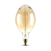 Bec LED dimabil filament 8W E27 BF180 2000K, V-TAC