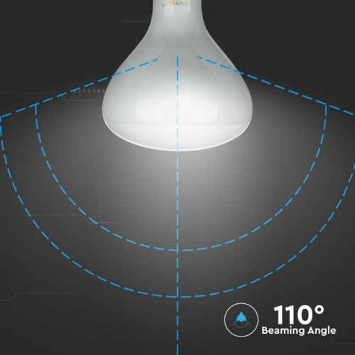 Bec LED dimabil filament 8W E27 R125 2700K, V-TAC