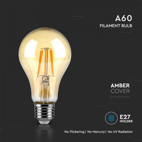 Bec LED filament 10W E27 A60 2200K, V-TAC