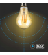 Bec LED filament 10W E27 A60 2200K, V-TAC