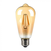 Bec LED filament 4W E27 ST64 2200K, V-TAC