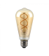 Bec LED filament forma curbata 4.8W E27 ST64 1800K, V-TAC