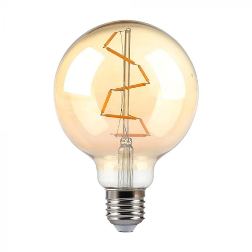 Bec LED filament 4W E27 G95 2200K, V-TAC