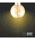 Bec LED filament 4W E27 G95 2200K, V-TAC