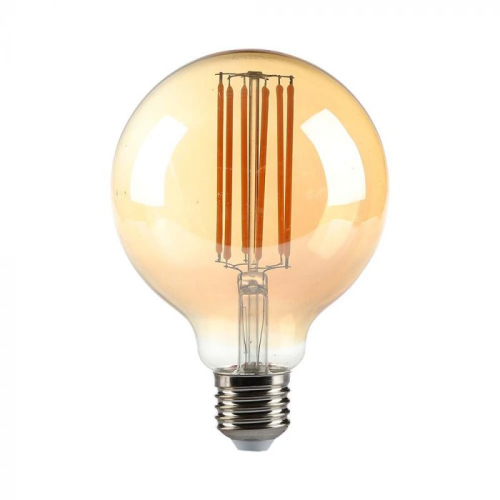 Bec LED filament 7W E27 G95 2200K, V-TAC