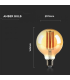 Bec LED filament 7W E27 G95 2200K, V-TAC