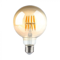 Bec LED filament 8W E27 G95 2200K, V-TAC
