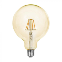Bec LED filament 4W E27 G125 2200K, V-TAC