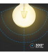 Bec LED filament 4W E27 G125 2200K, V-TAC