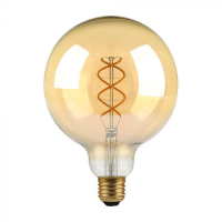 Bec LED filament 5W E27 G125 1800K, V-TAC