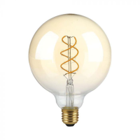 Bec LED filament 5W E27 G125 1800K, V-TAC