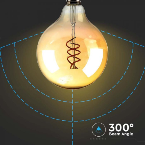 Bec LED filament 6W E27 G125 1800K, V-TAC