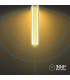 Bec LED dimabil filament 2W E27 T30 1800K, V-TAC