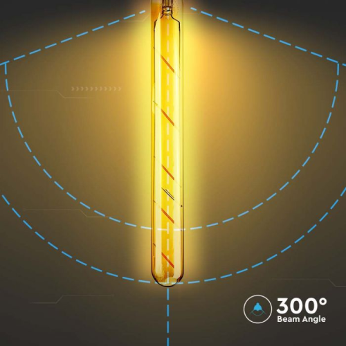 Bec LED dimabil filament 5W E27 T30 2200K, V-TAC