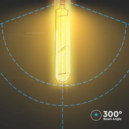 Bec LED dimabil filament 6W E27 T30 2200K, V-TAC