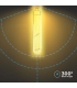 Bec LED dimabil filament 6W E27 T30 2200K, V-TAC