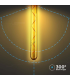 Bec LED dimabil filament 7W E27 T30 2200K, V-TAC