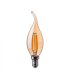 Bec LED filament 4W E14 lumanare cu flacara 2200K, V-TAC