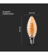 Bec LED filament 4W E14 lumanare rasucita 2200K, V-TAC