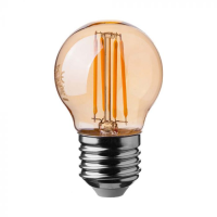 Bec LED filament 4W E27 G45 2200K, V-TAC