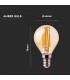 Bec LED filament 4W E14 P45 2200K, V-TAC